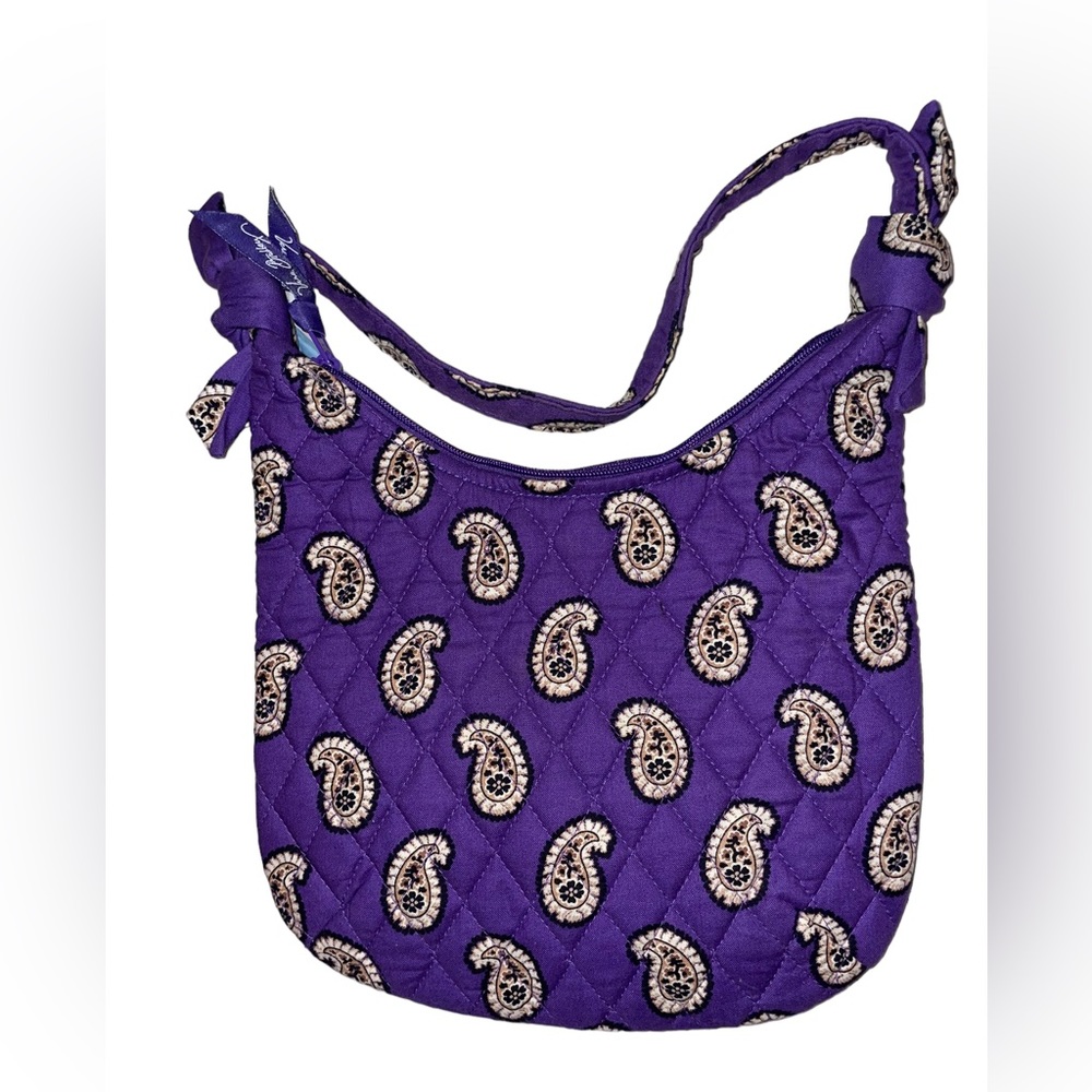 Vera Bradley Small Shoulder Purse Purple Floral Retired